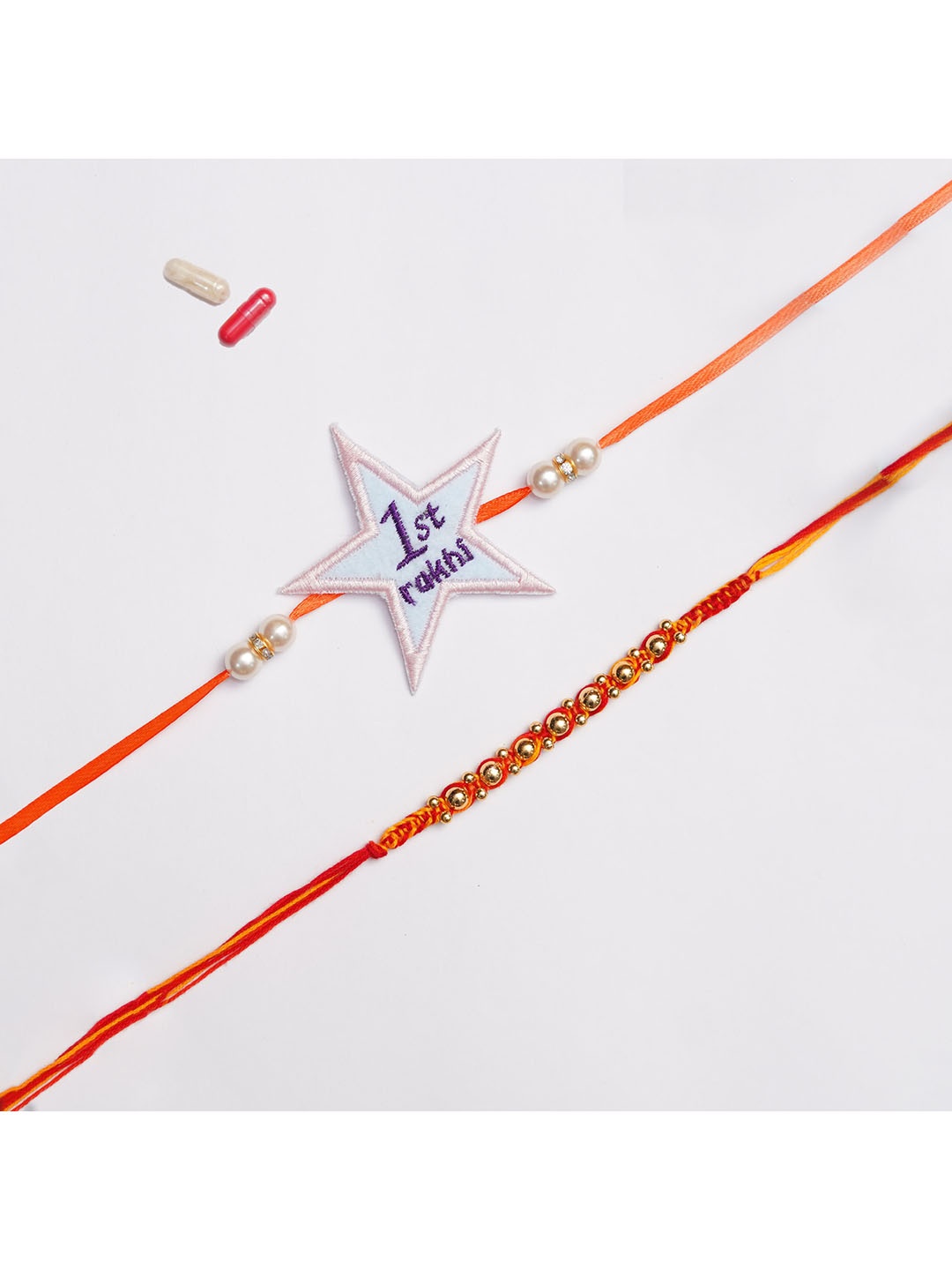 

The Magic Wand Boys Set of 2 Red Trendy My First Star Rakhi