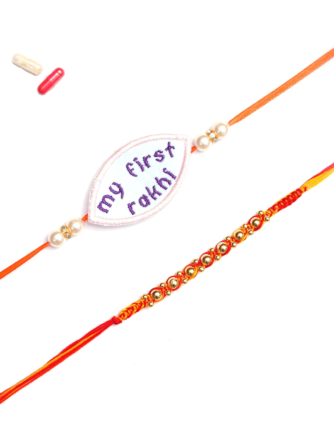 

The Magic Wand Set of 2 Rakhi Set, Red