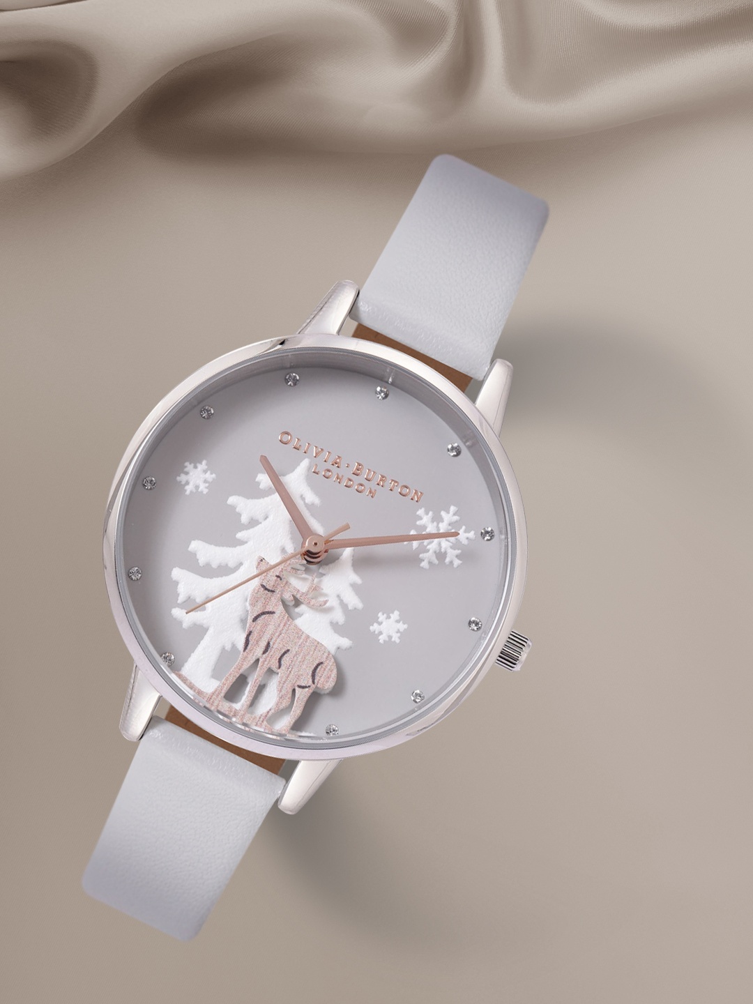 

OLIVIA BURTON LONDON Women Grey Embellished Analogue Watch OB16AW02