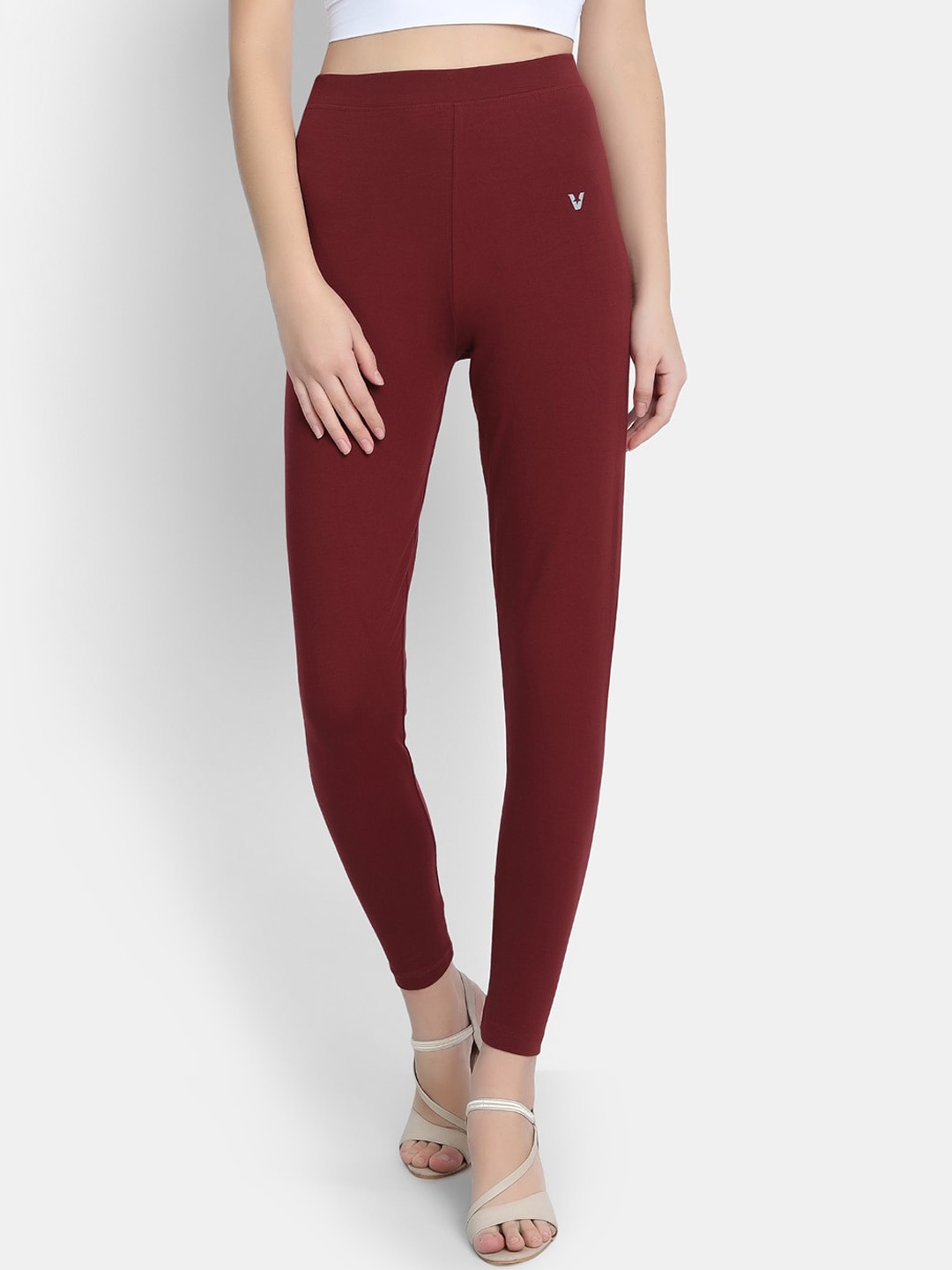 

VStar Women Brown Solid Ankle-Length Leggings