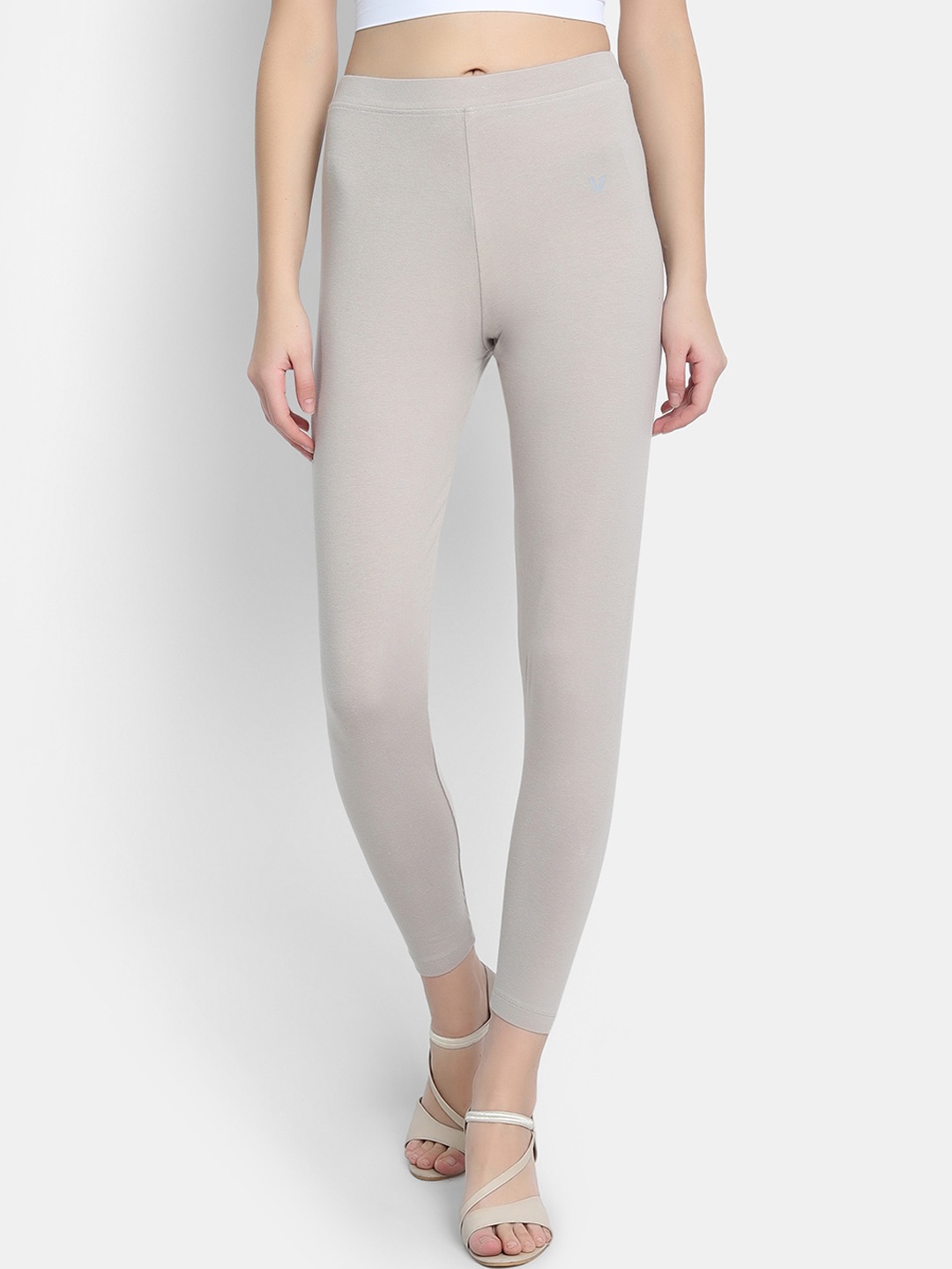 

VStar Women Grey Solid Ankle-Length Leggings