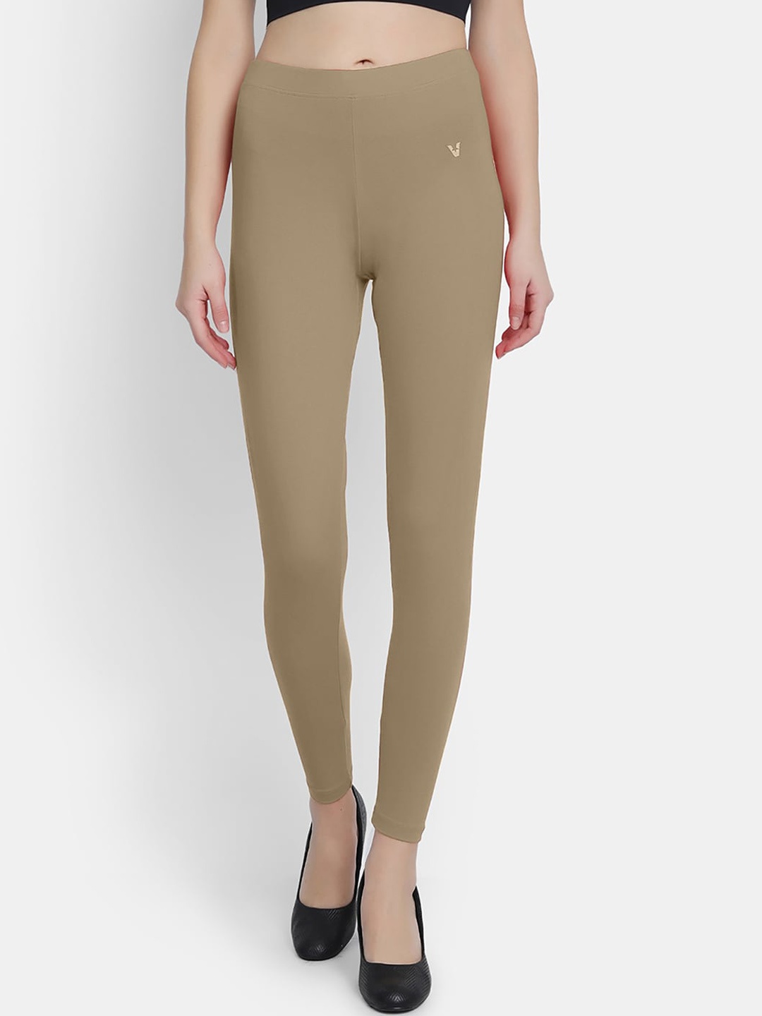 

VStar Women Brown Solid Ankle-Length Leggings