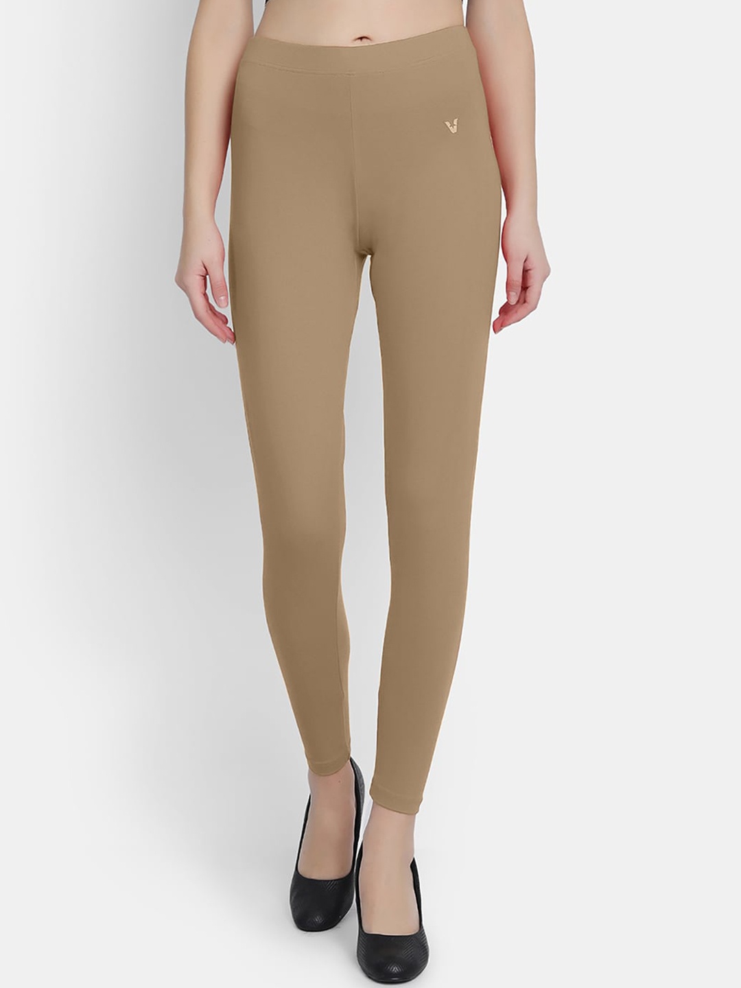 

VStar Women Brown Solid Ankle-Length Leggings