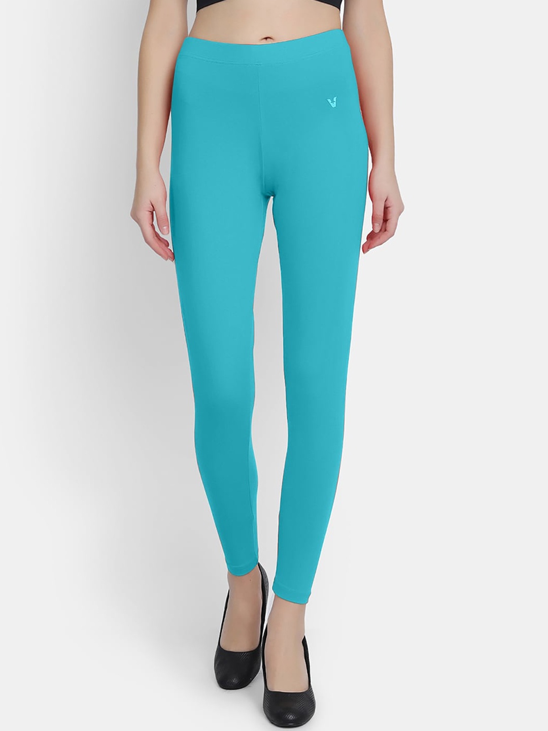 

VStar Women Blue Solid Ankle-Length Leggings