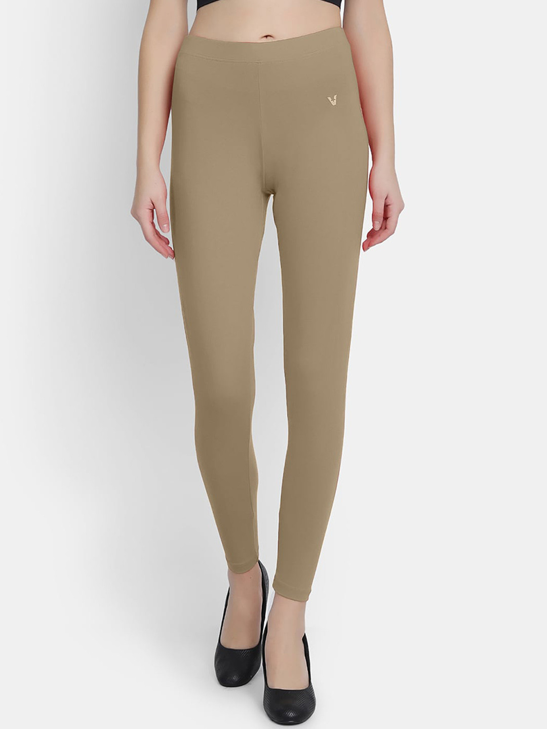 

VStar Women Brown Solid Ankle-Length Leggings