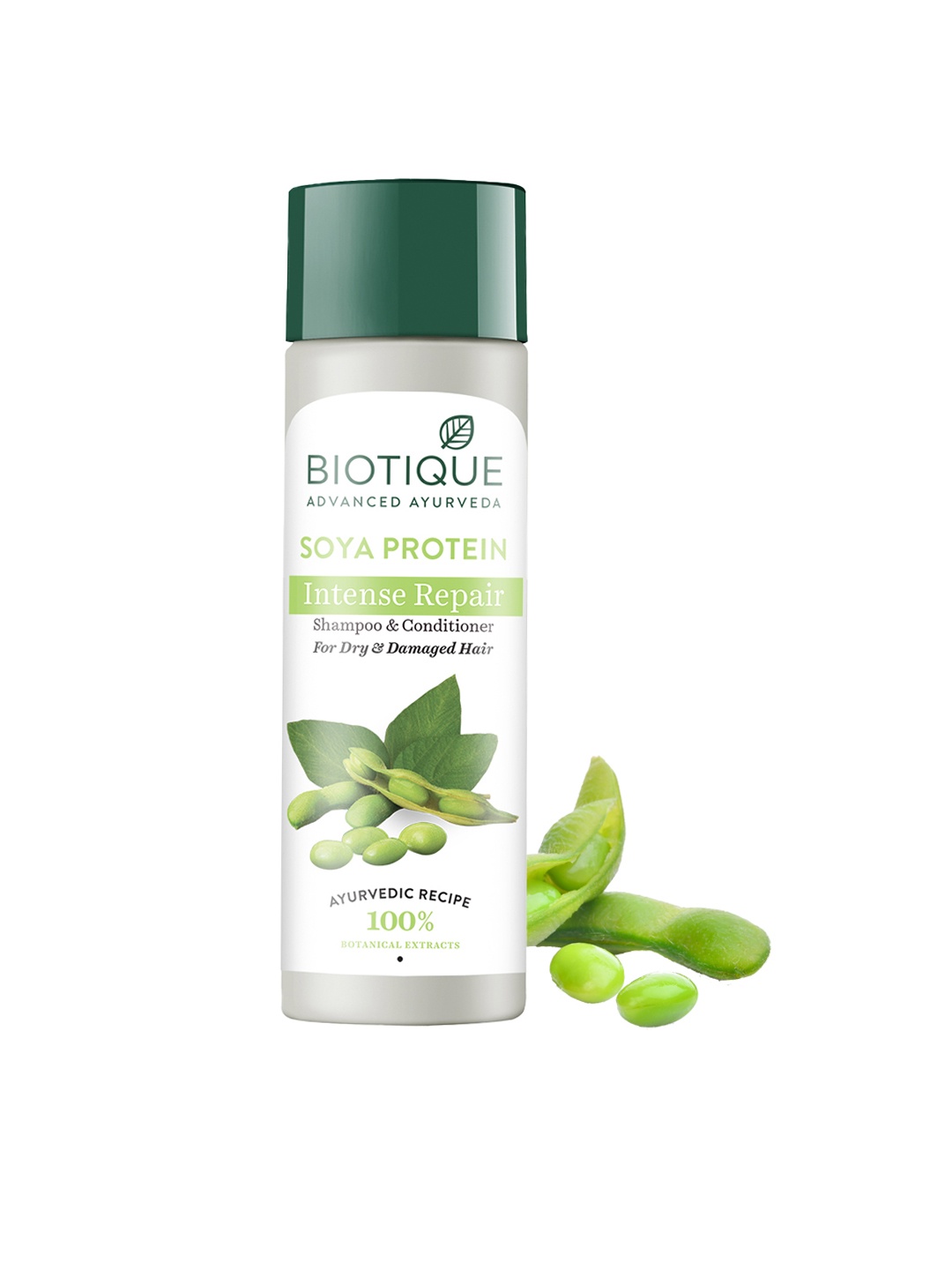 

Biotique Soya Protein Intense Repair Shampoo & Conditioner for Dry & Damaged Hair - 190 ml, Off white