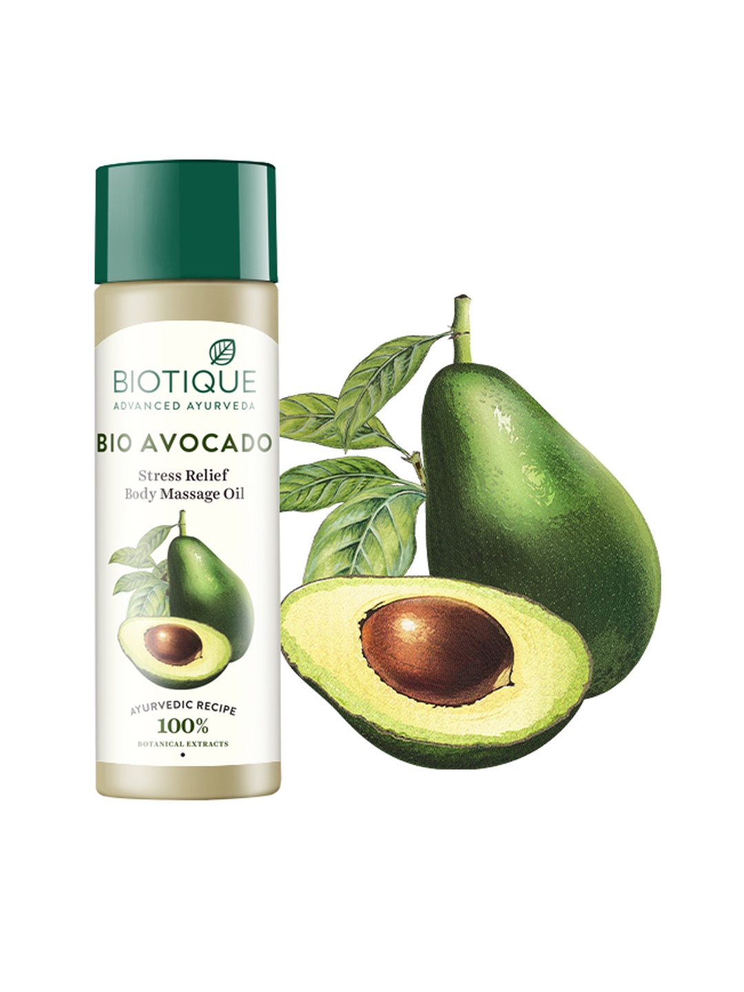 

Biotique Avocado Stress Relief Body Massage Oil 200ml, Na