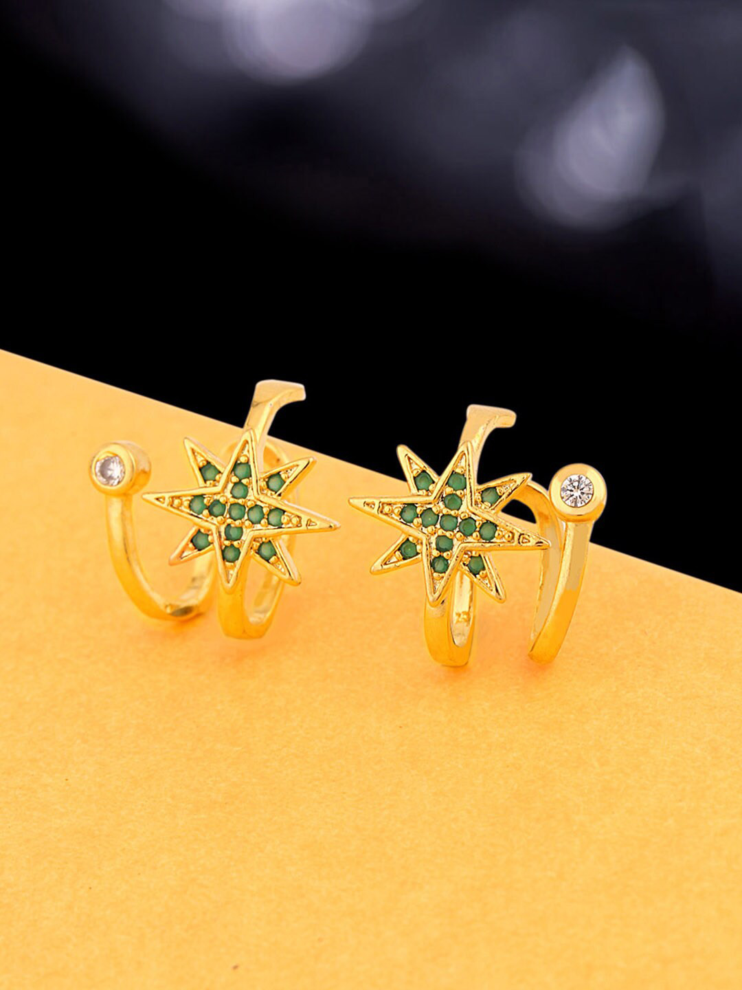 

Voylla Women Gold-Toned Contemporary Studs Earrings