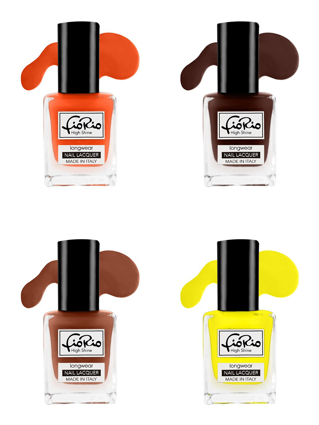 

Fiorio Set of 4 High Shine Long Lasting Nail Lacquer Nail polish - 44ml, Na