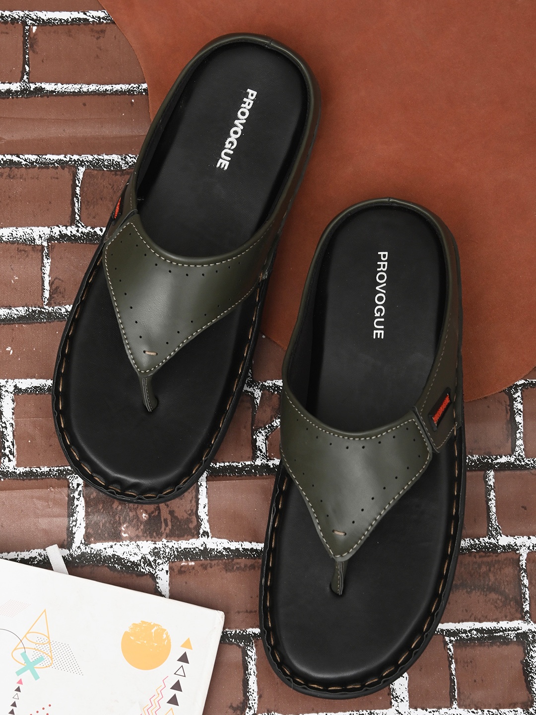 

Provogue Men Green Slip-On