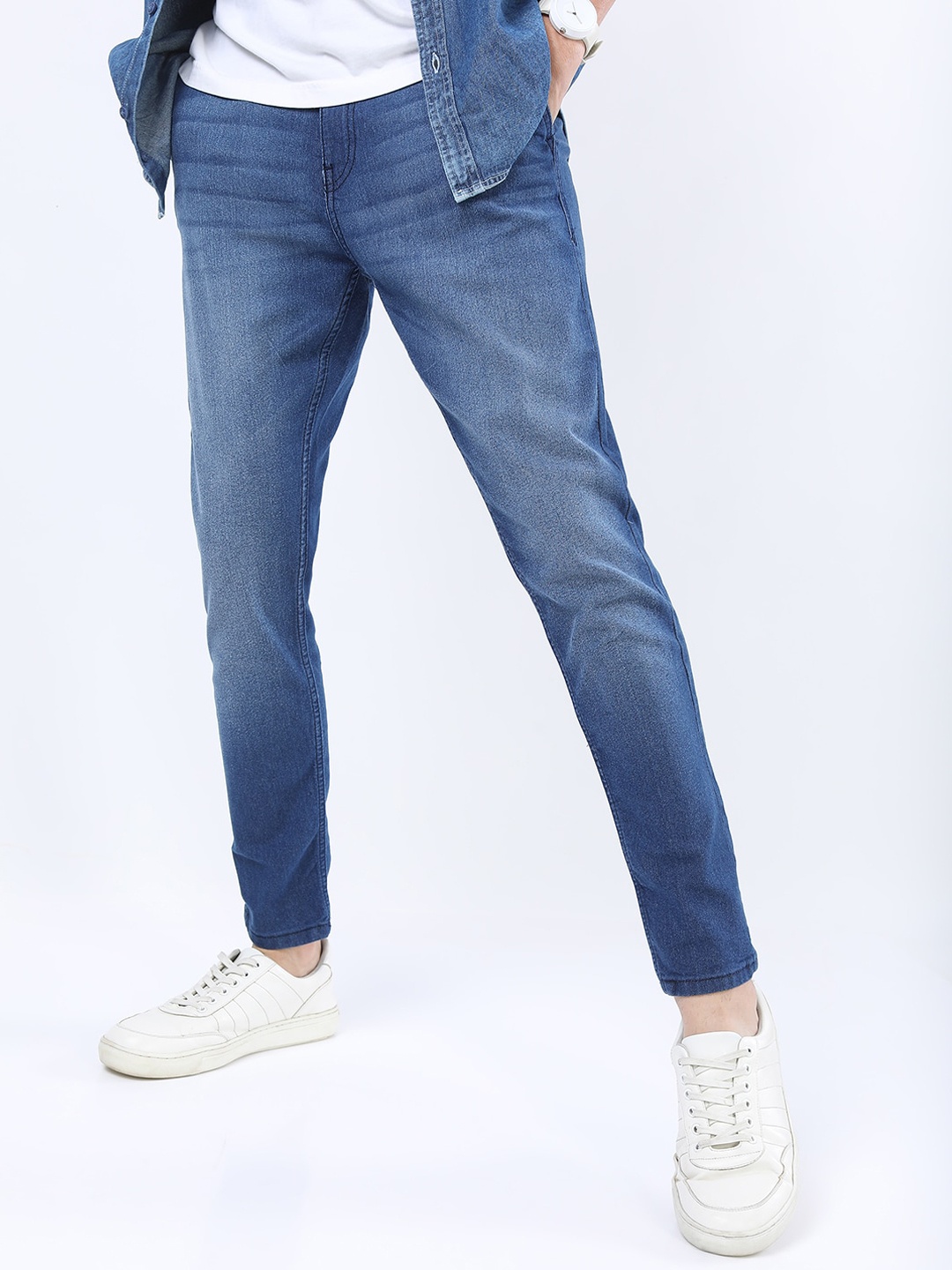 

KETCH Men Blue Slim Fit Clean look Light Fade Stretchable Jeans