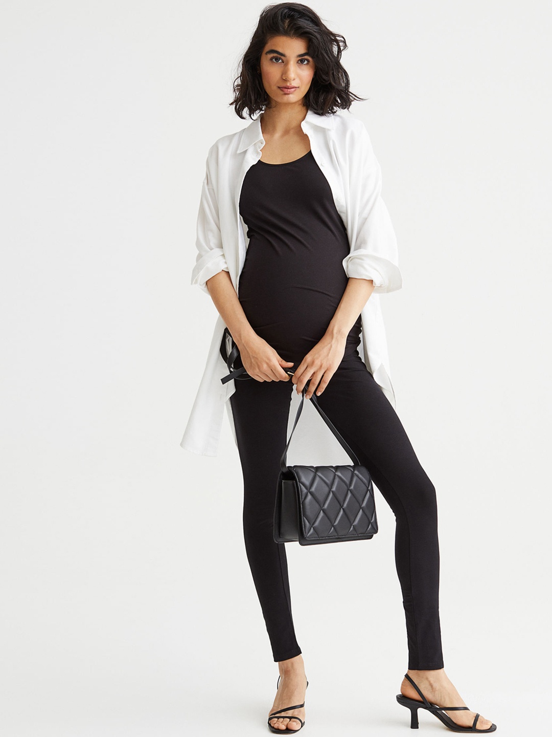 

H&M Women Black MAMA 2-Pack Jersey Leggings