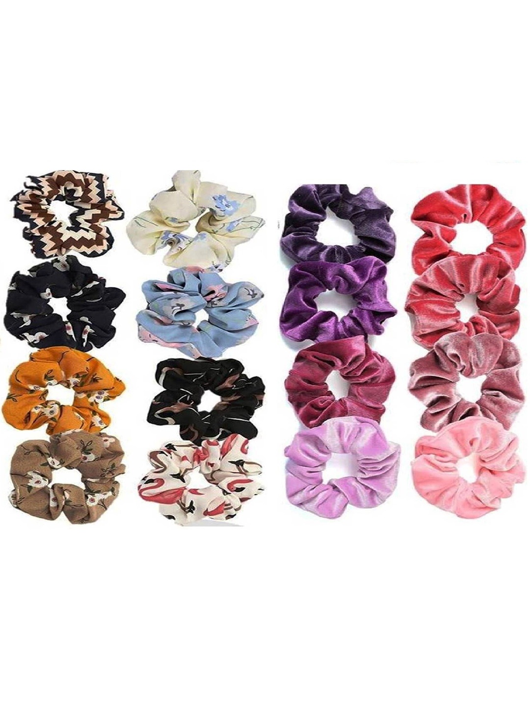 

DIAN Multicolor Pack of 16 Scrunchie, Multi