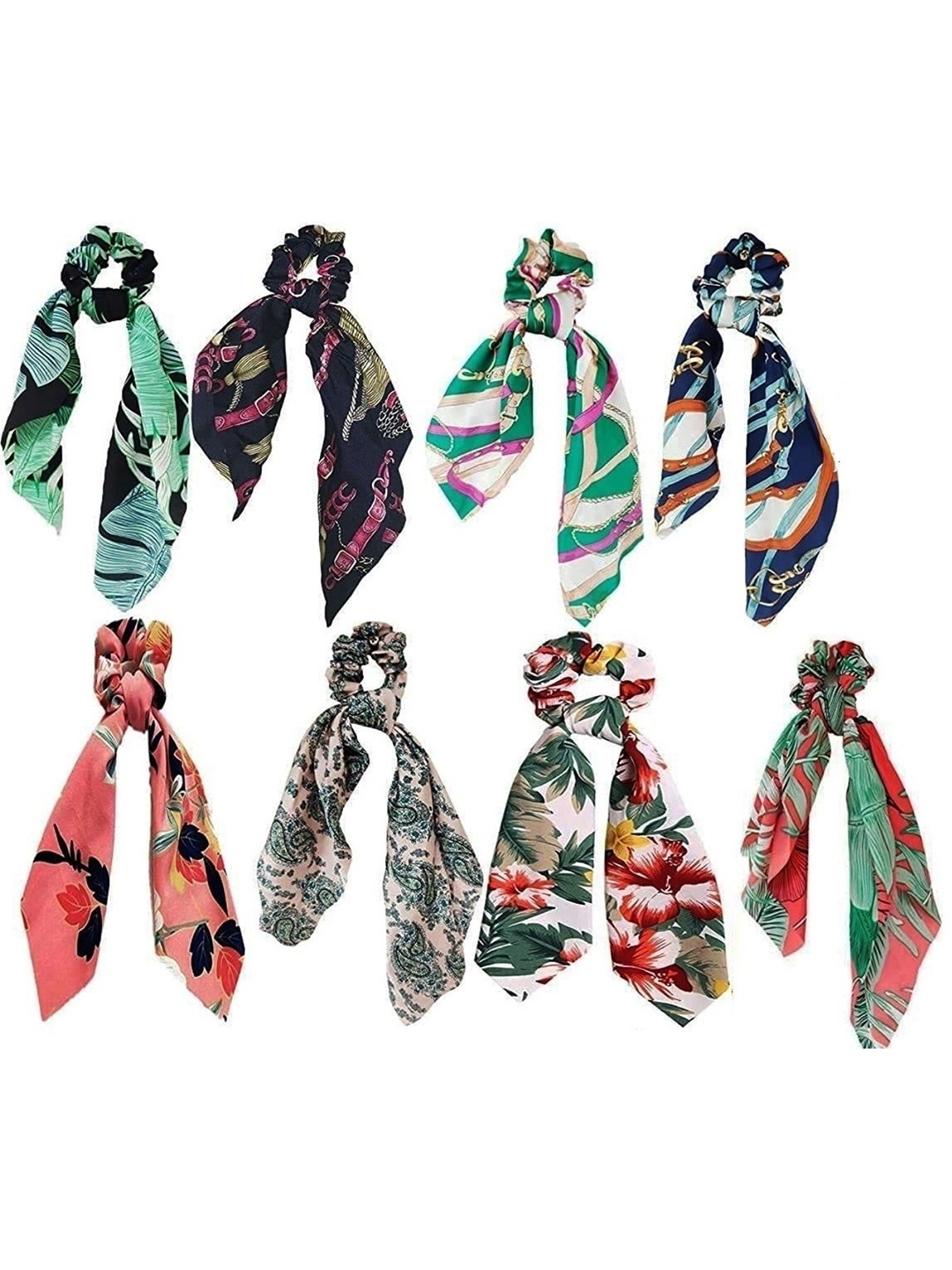 

DIAN Multicolor Pack of 8 Ponytail Holders, Multi