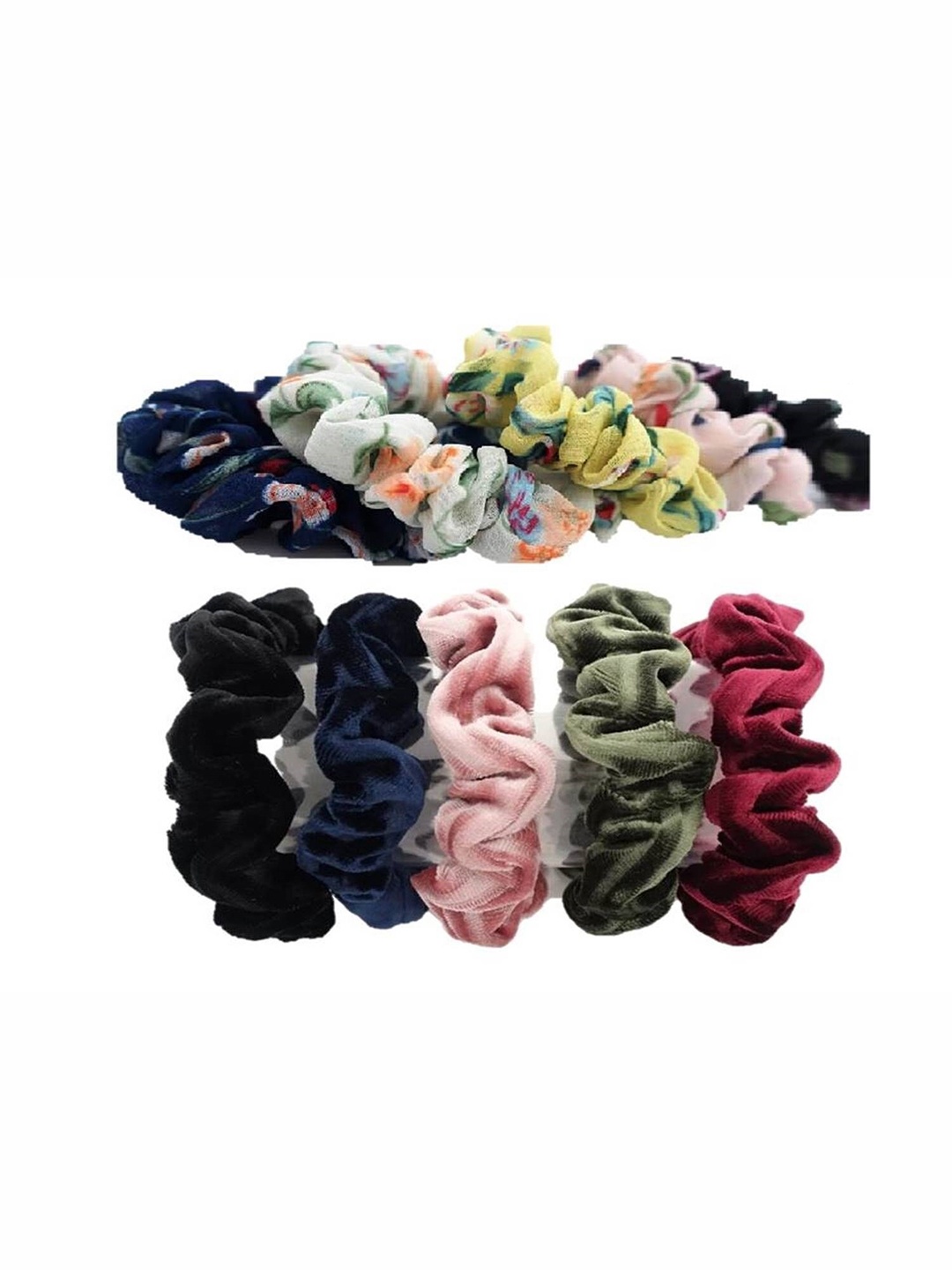 

DIAN Women Pack of 10 Hair Scrunchies, Blue