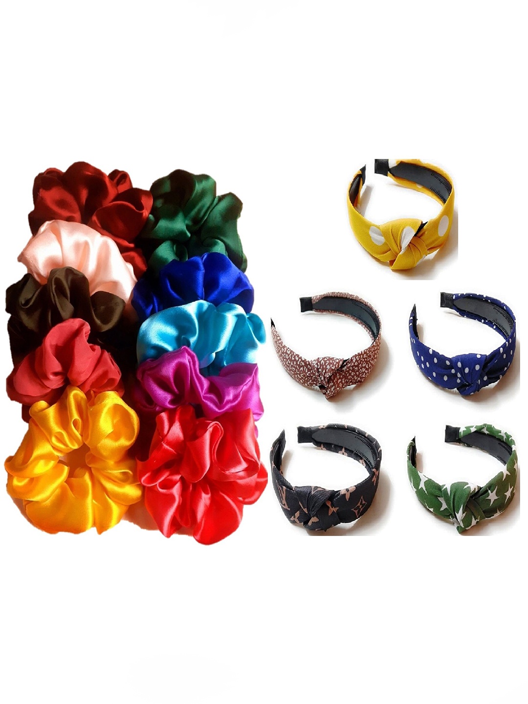 

DIAN Multicolor Pack of 15 Hair Accessory Set, Red