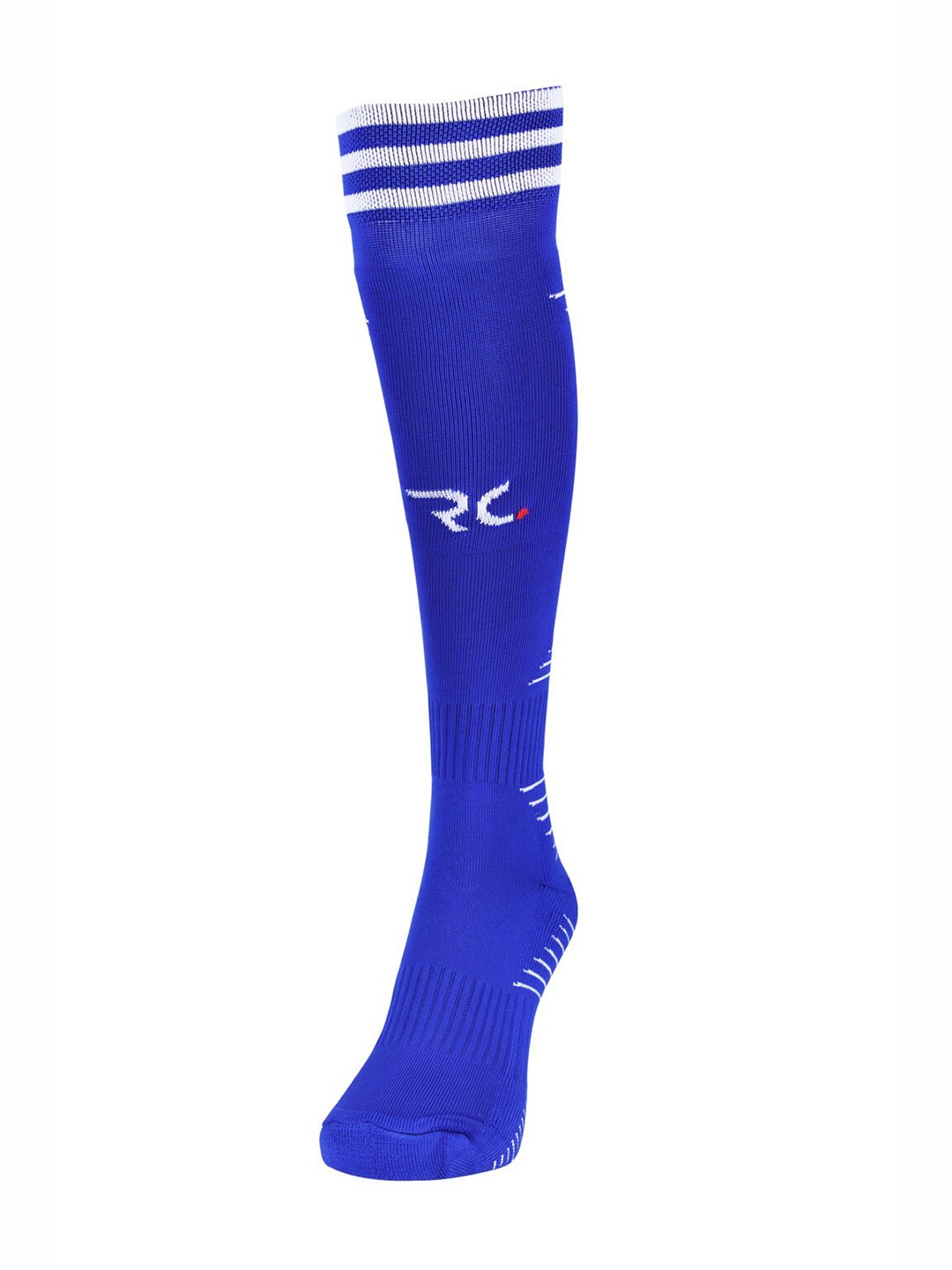 

RC. ROYAL CLASS Men Football Blue Stripe Knee-Length Socks