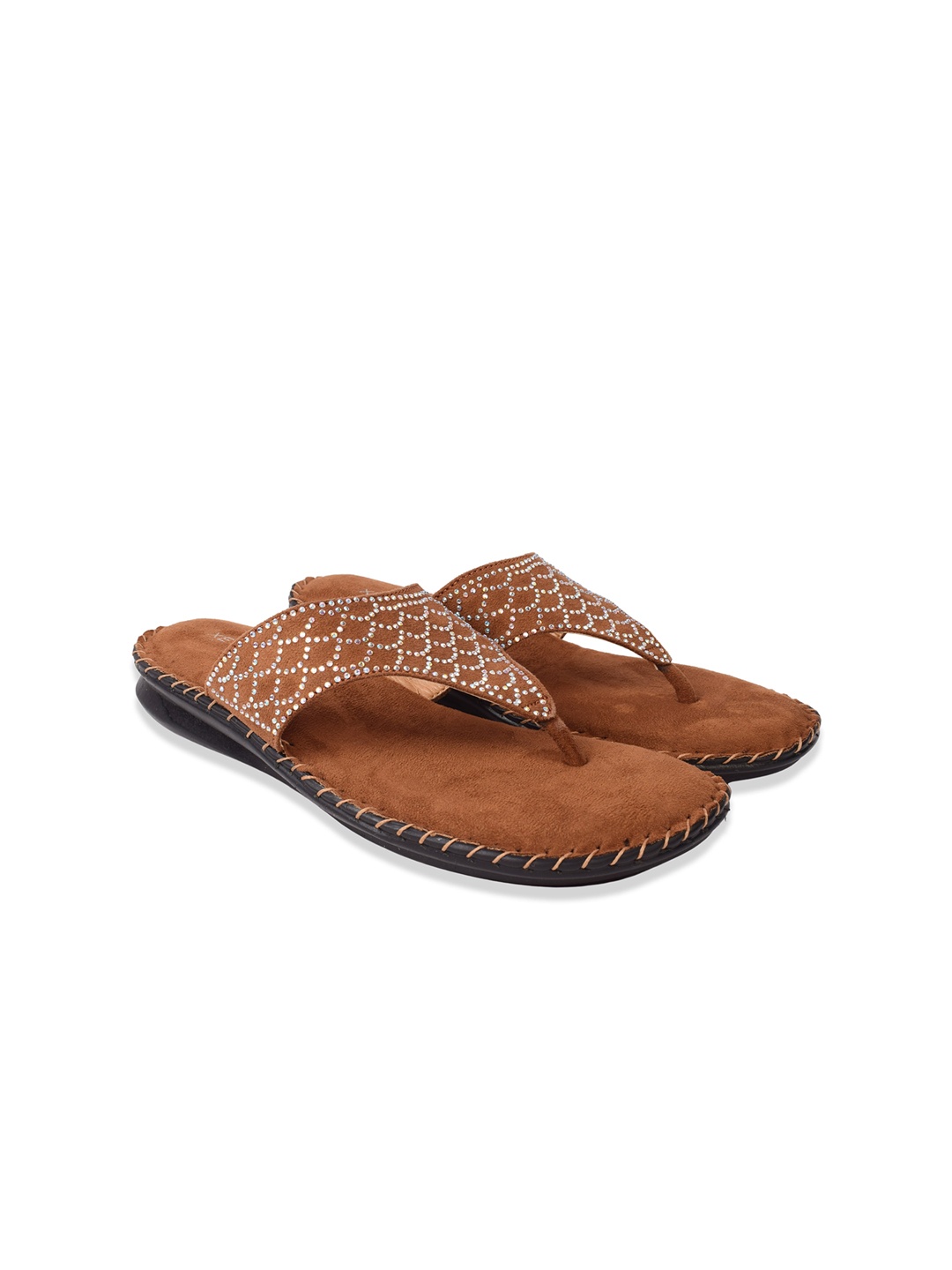 

XE Looks Women Tan Embellished Flats