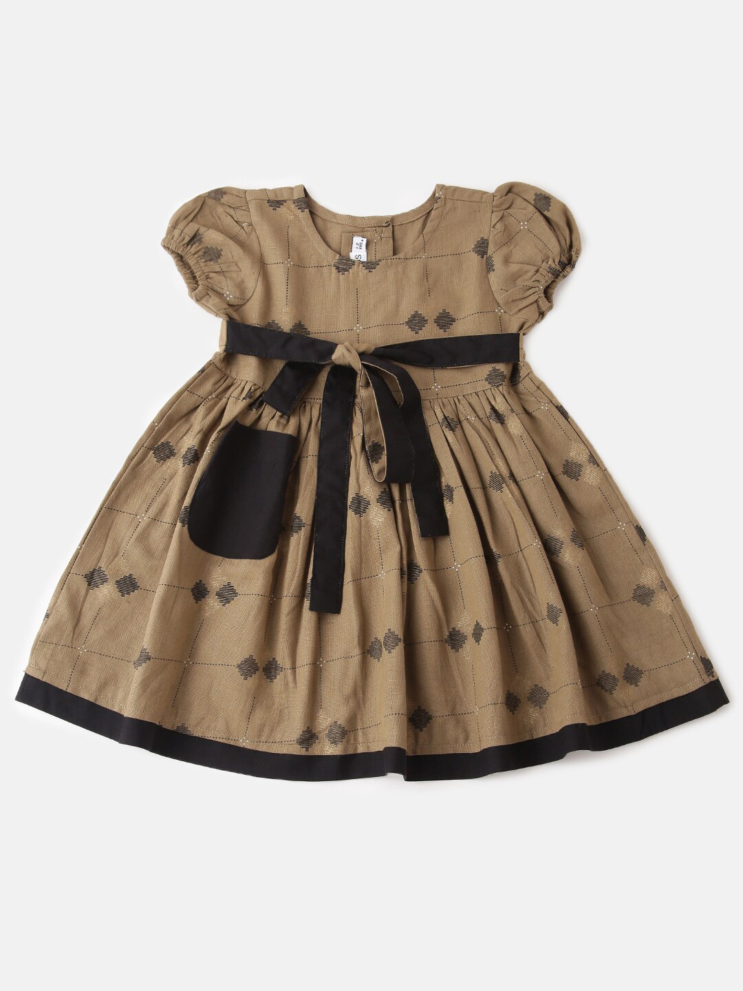 

Lil Orchids Brown Dress