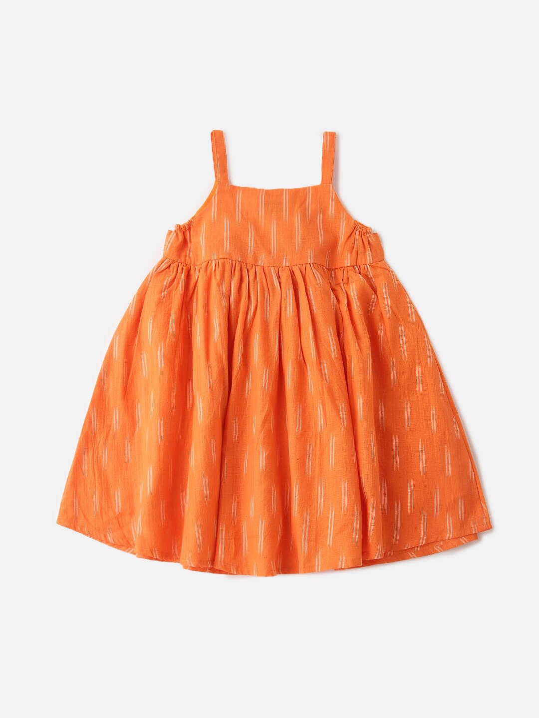 

Lil Orchids Girls Orange Shoulder Strap Dress