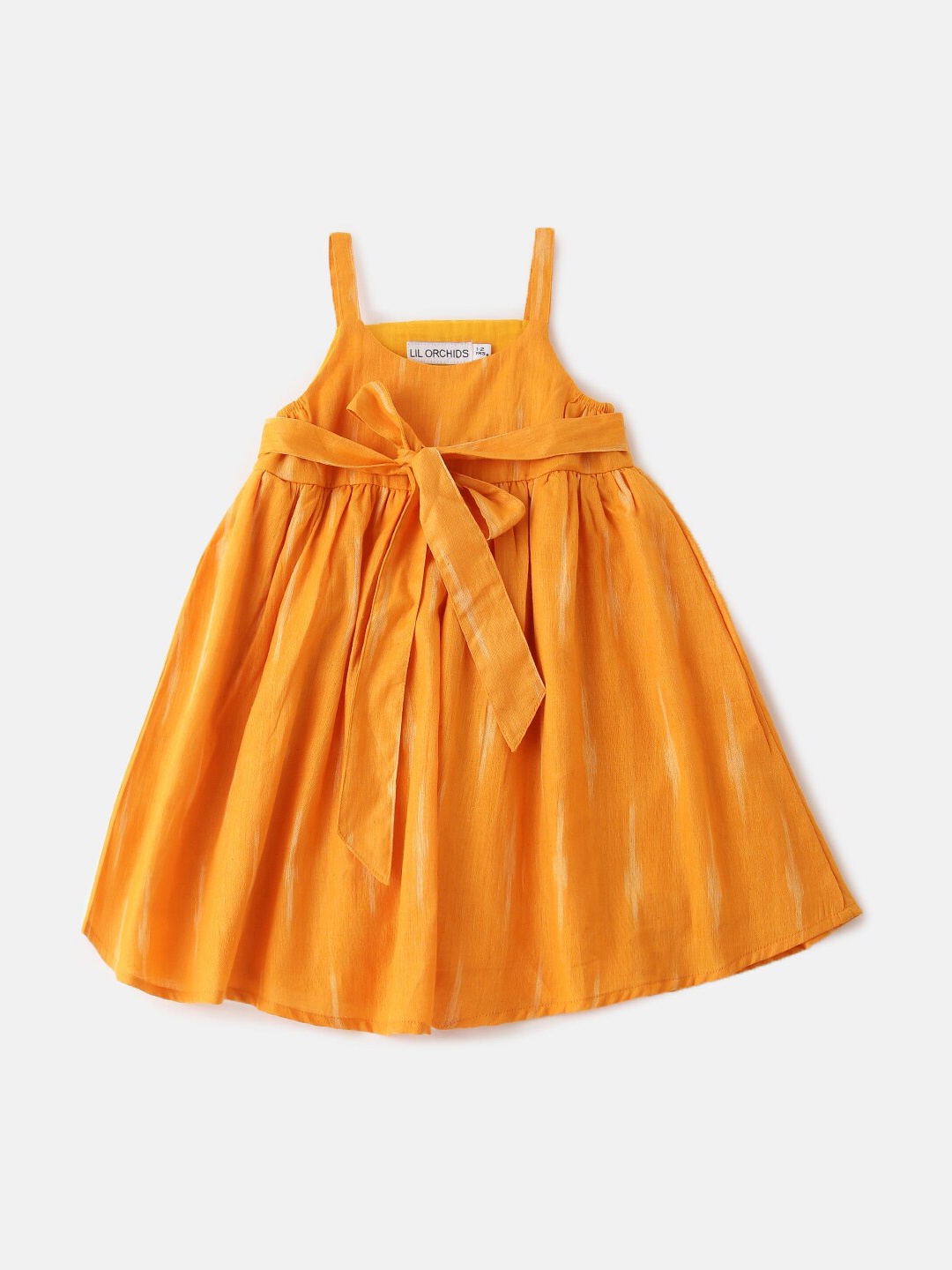 

Lil Orchids Girls Yellow Empire Dress