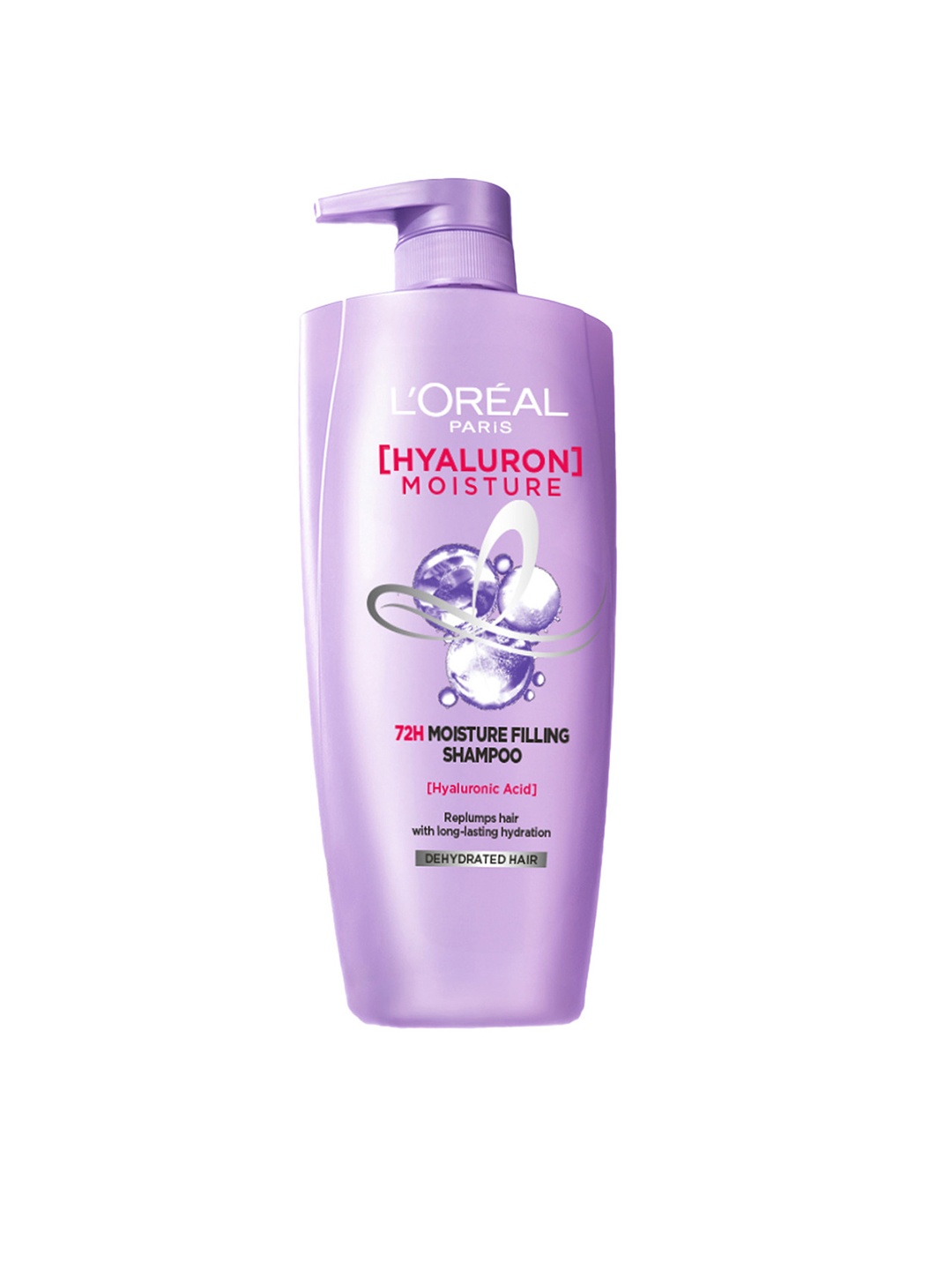 

LOreal Paris Hyaluron Moisture 72H Moisture Filling Shampoo with Hyaluronic Acid - 650 ml, Purple