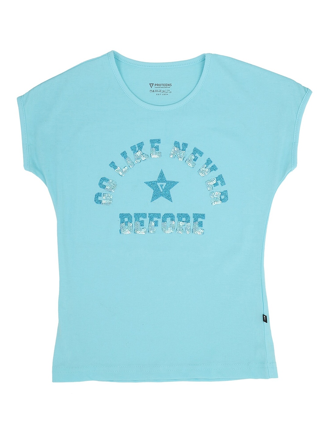 

PROTEENS Girls Blue Printed T-shirt