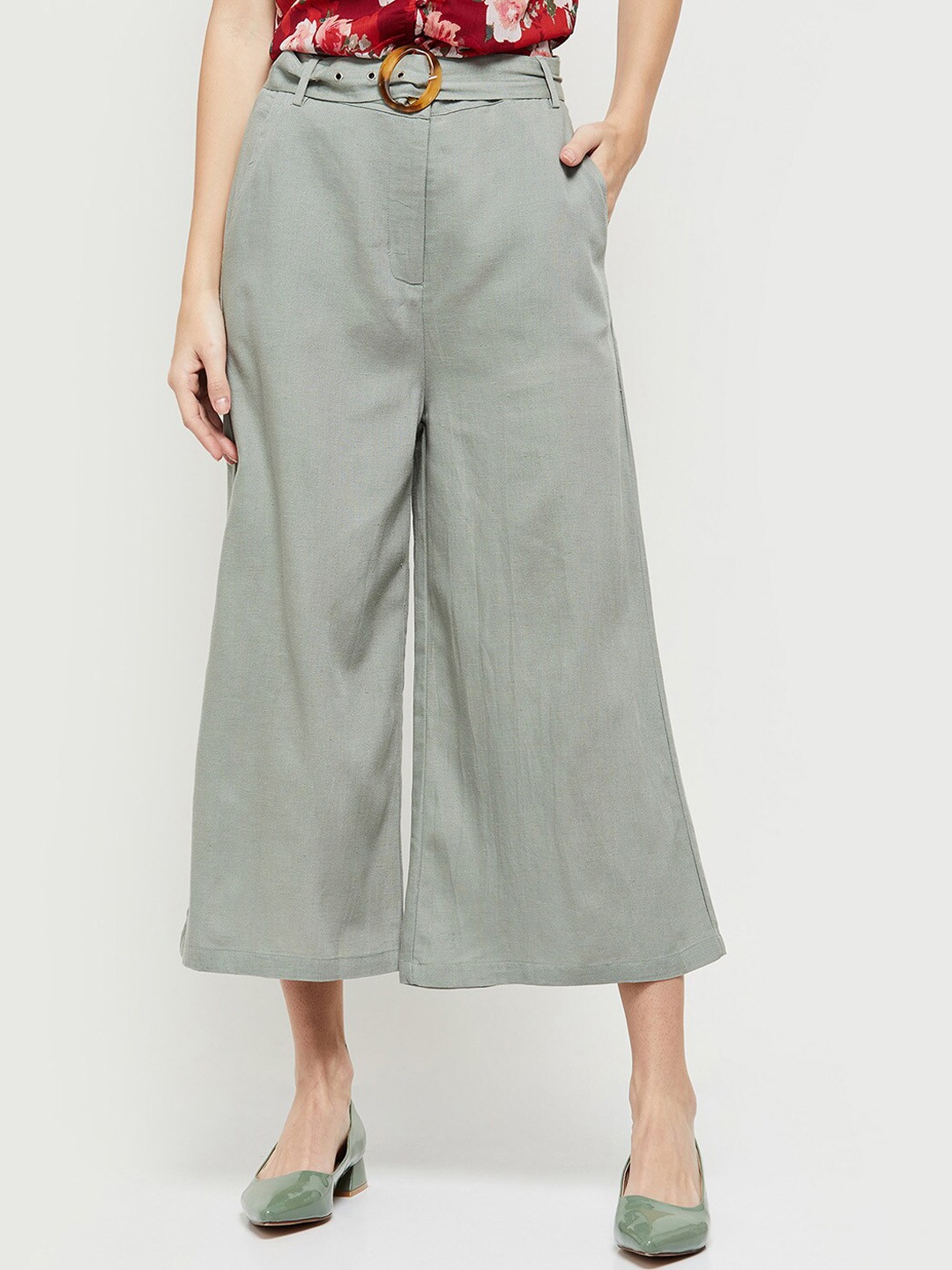 

max Women Green Culottes Trousers