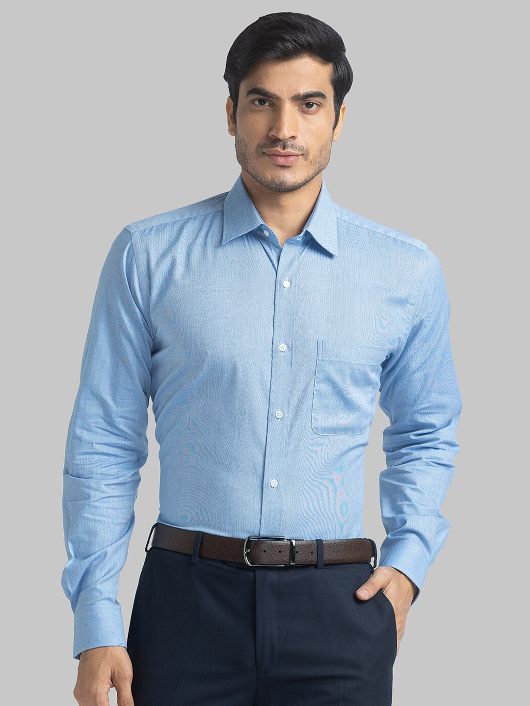 

Raymond Men Blue Slim Fit Formal Shirt