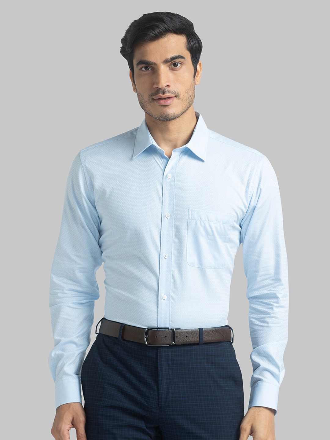 

Raymond Men Blue Slim Fit Formal Shirt