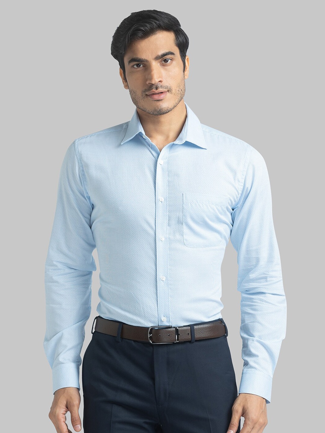 

Raymond Men Blue Slim Fit Formal Shirt