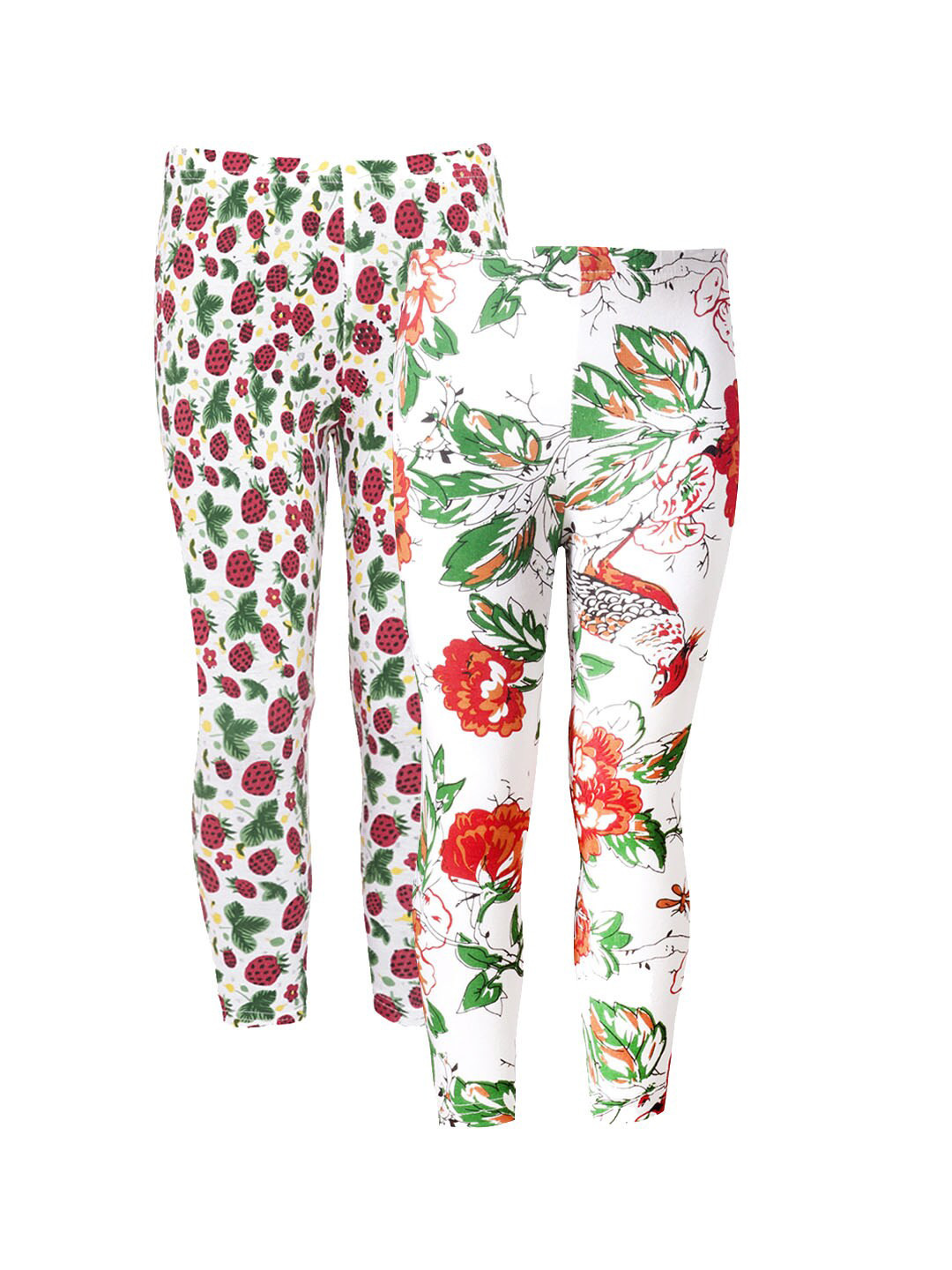 

Naughty Ninos Girls Pack Of 2 Printed Ankle-Length Leggings, Multi