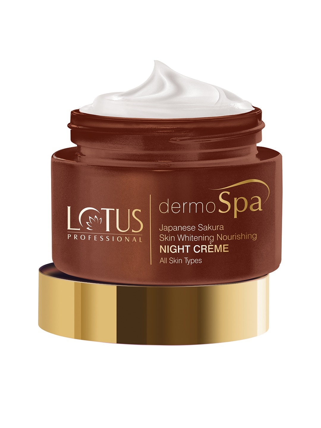 Lotus Herbals Sustainable DermoSpa Japanese Sakura Night Creme 50g, Brown