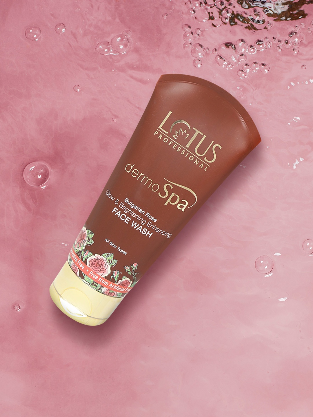 

Lotus Herbals Sustainable Women DermoSpa Bulgarian Rose Face Wash 80 g, Brown
