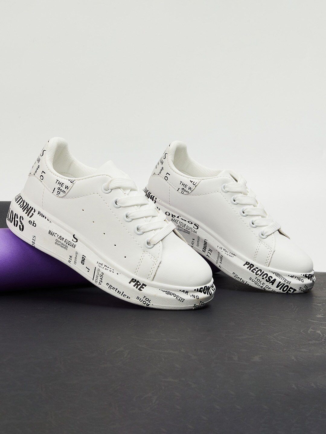 

Fame Forever by Lifestyle Girls White Printed Espadrilles