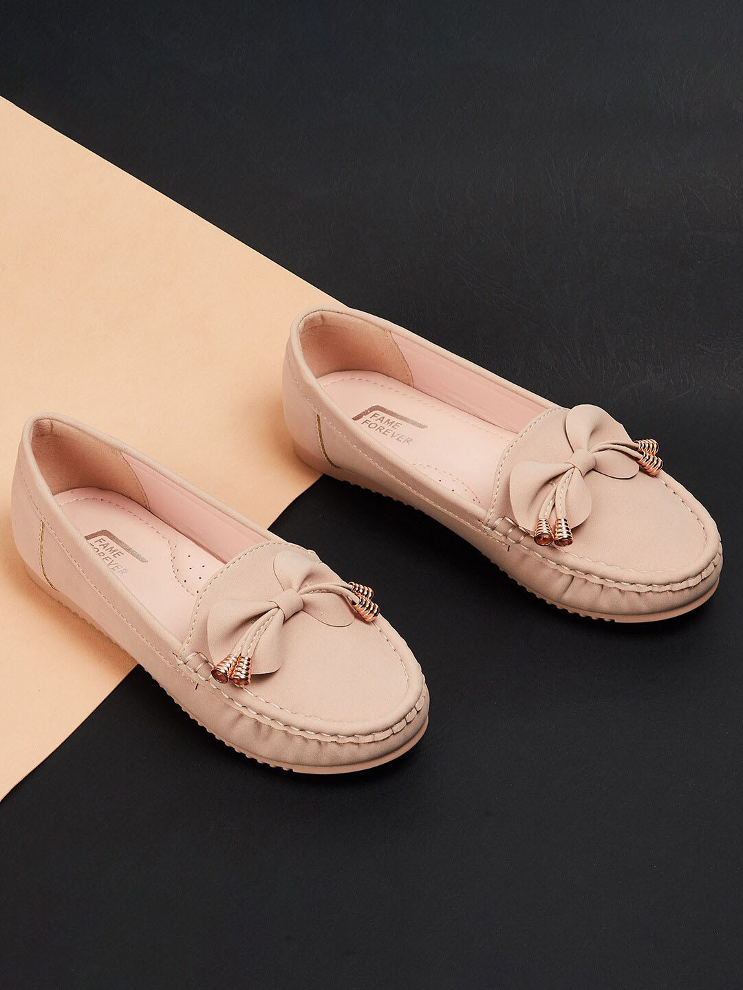 

Fame Forever by Lifestyle Girls Pink Bows Flats