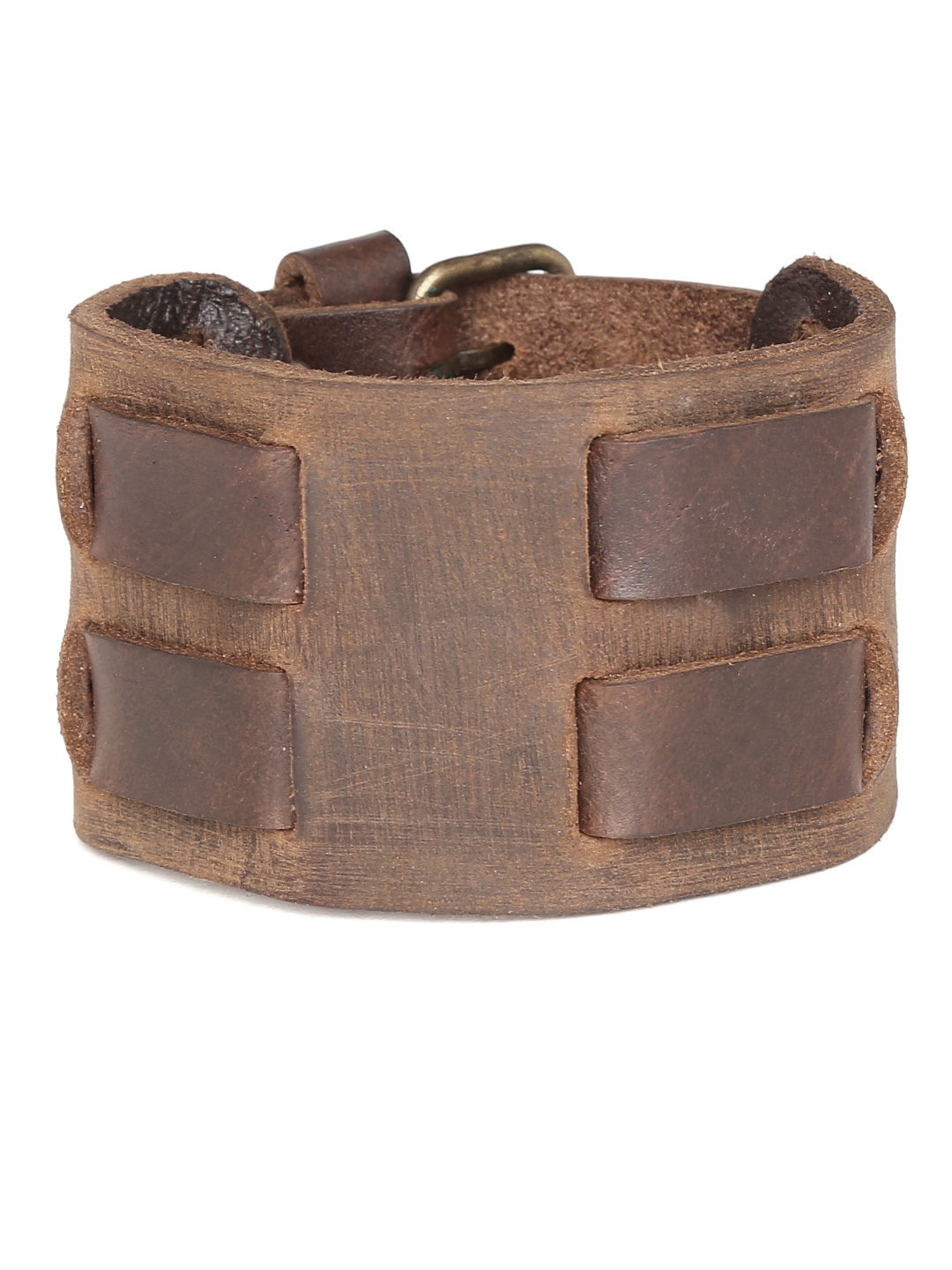 

PUNK Men Brown Leather Bracelet