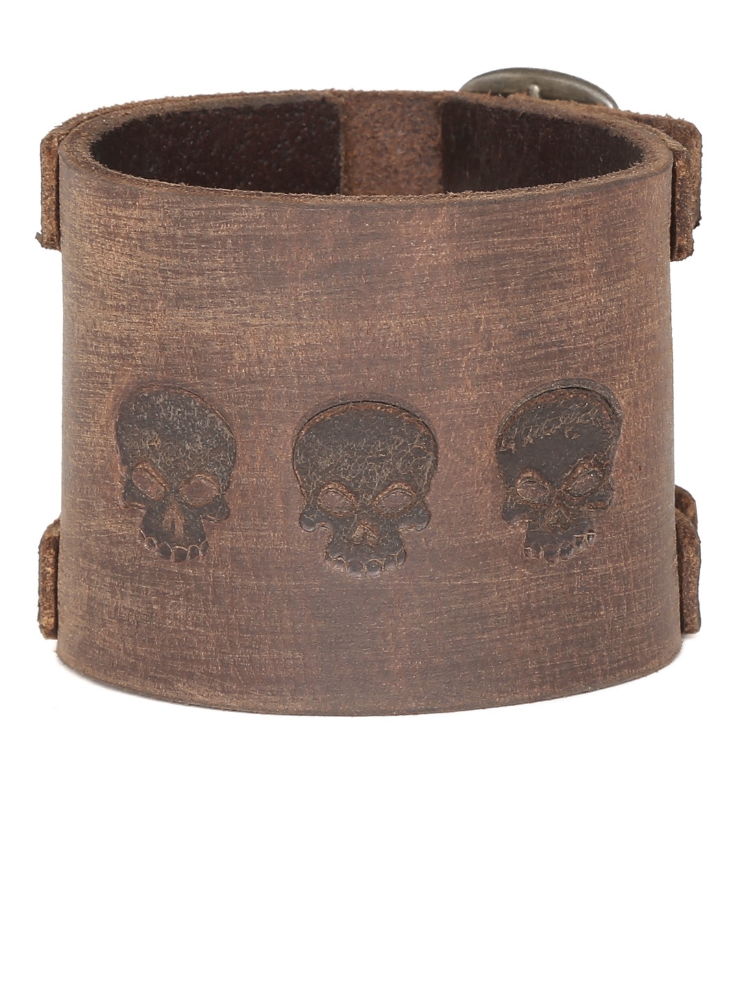 

PUNK Men Brown Leather Bracelet