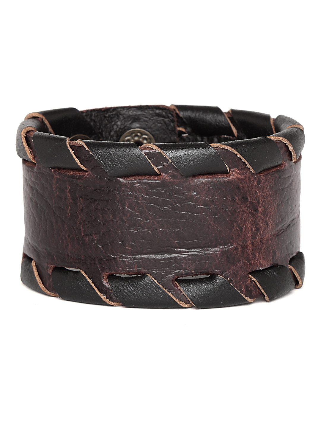 

PUNK Men Brown Leather Bracelet