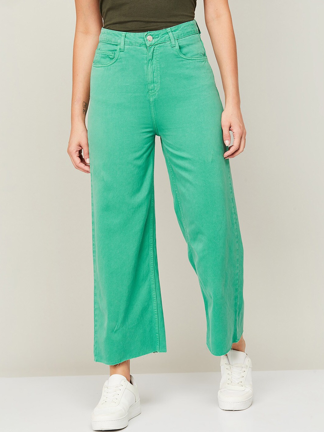 

Ginger by Lifestyle Women Green Stretchable Jeans