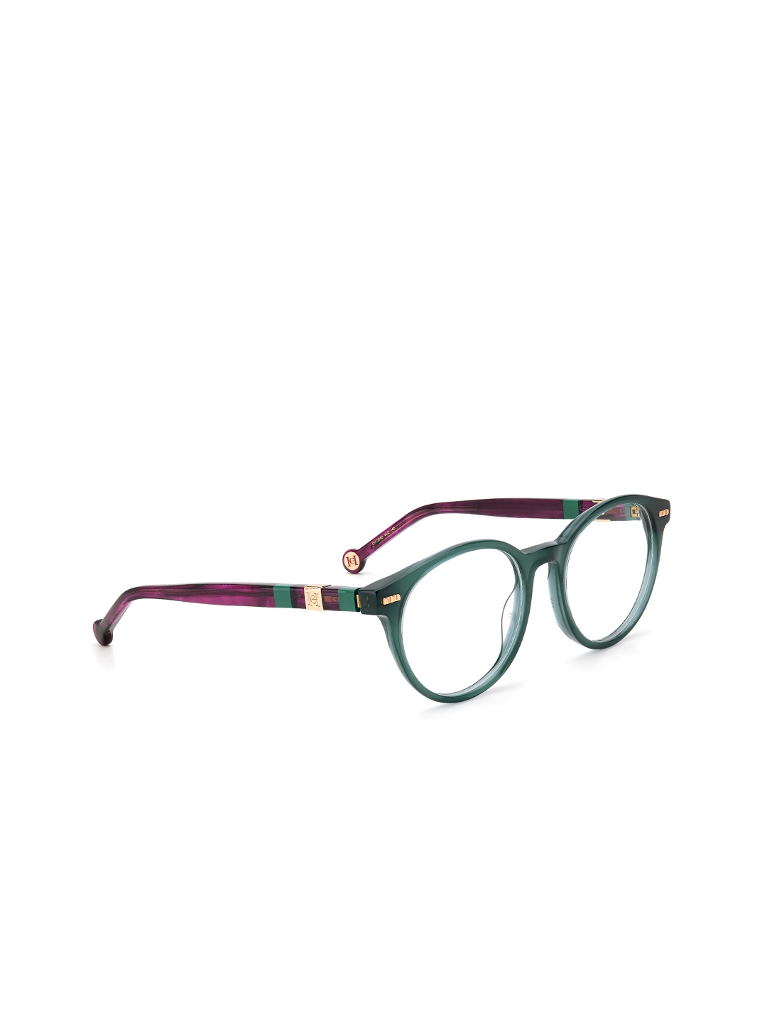 

Carolina Herrera Unisex Teal Full Rim Round Frames