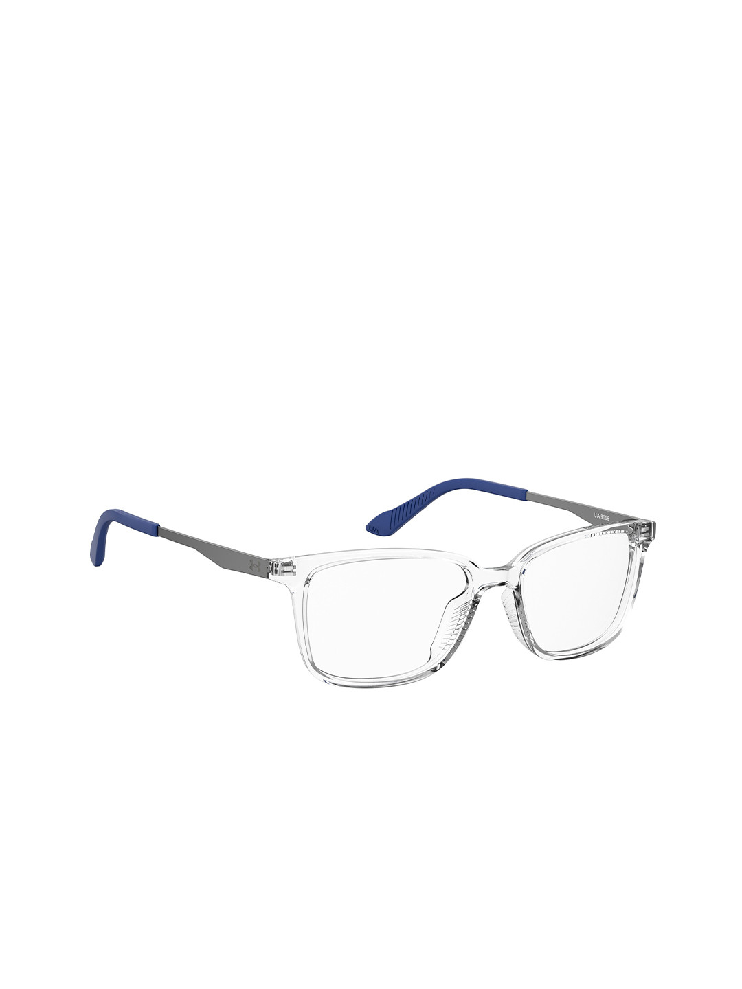 

UNDER ARMOUR Unisex Silver-Toned & Blue Full Rim Square Frames