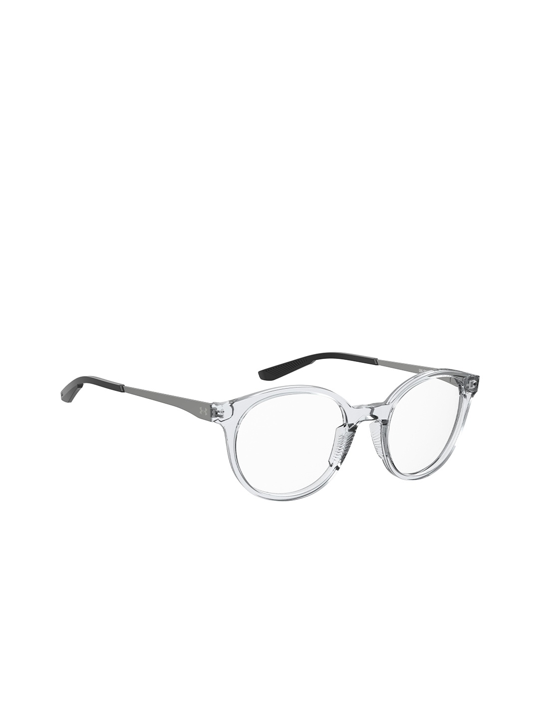 

UNDER ARMOUR Unisex Silver-Toned & Grey Full Rim Round Frames