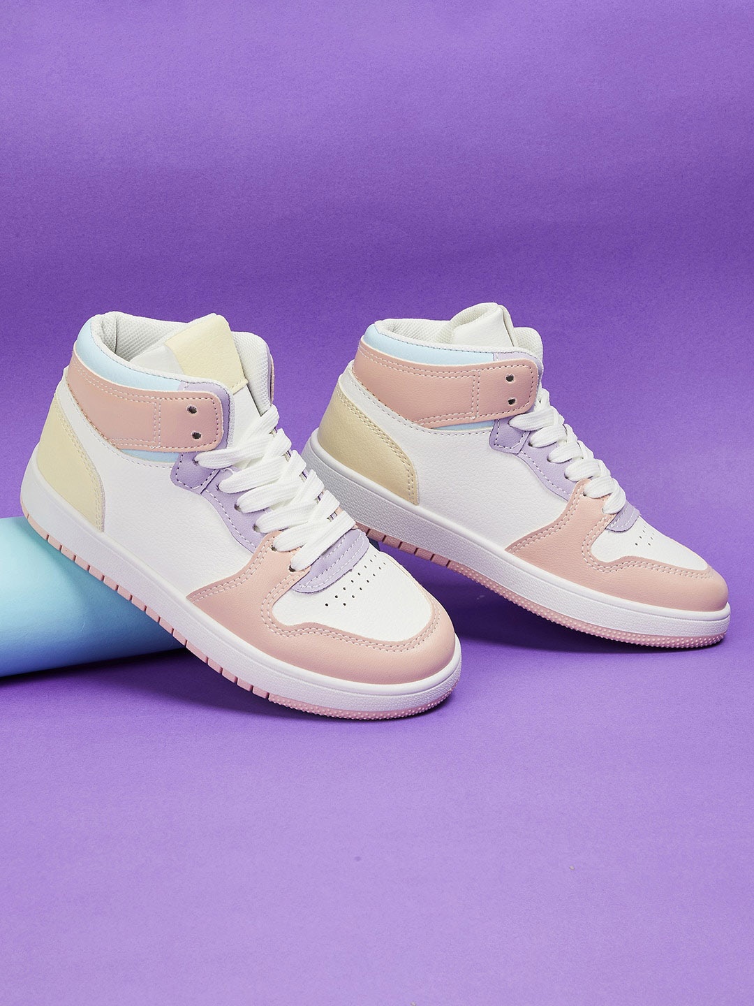 

Fame Forever by Lifestyle Girls White Colourblocked Sneakers