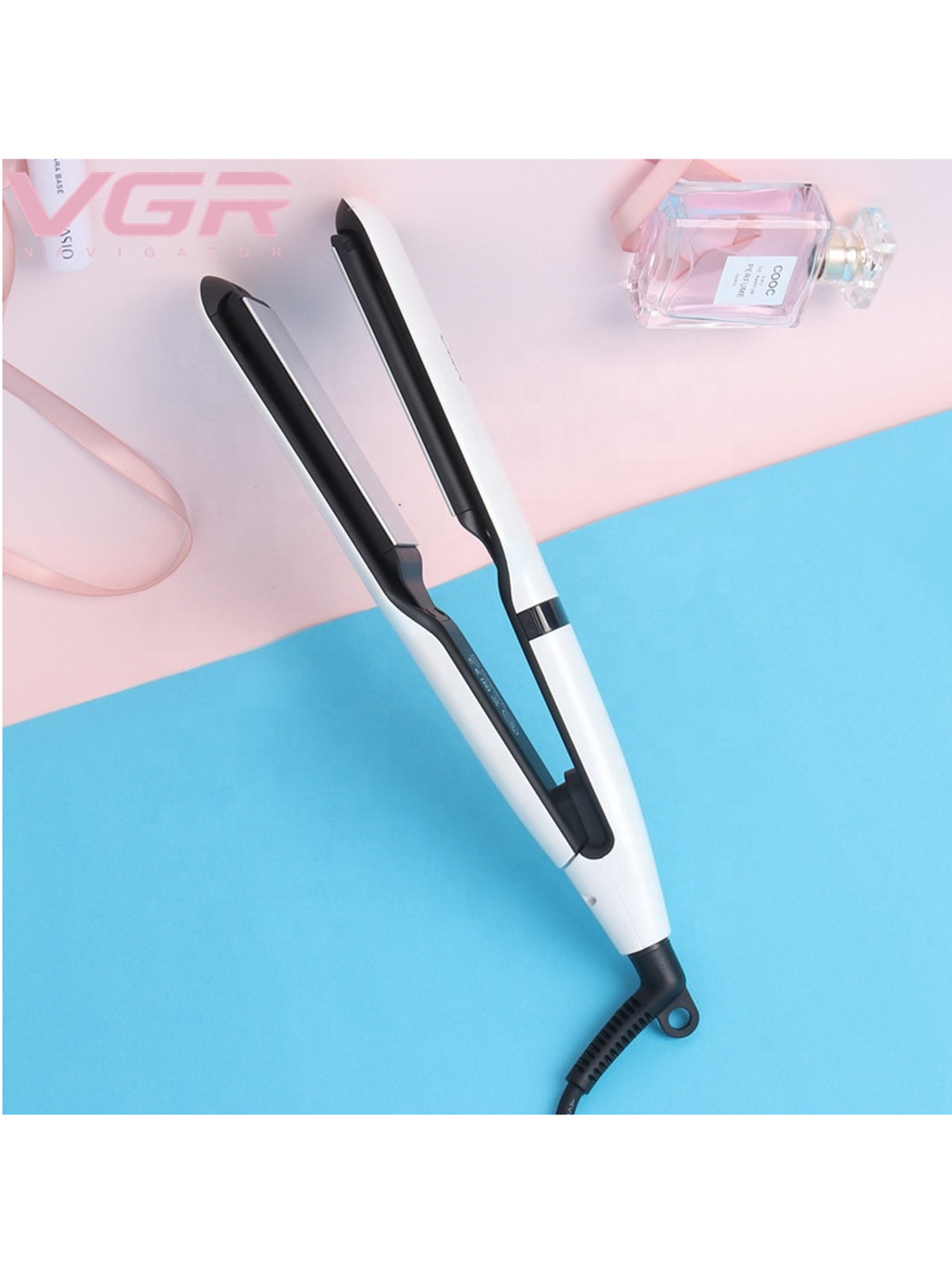 

VGR V-511 4 CM Wide plate Hair Straightener, White