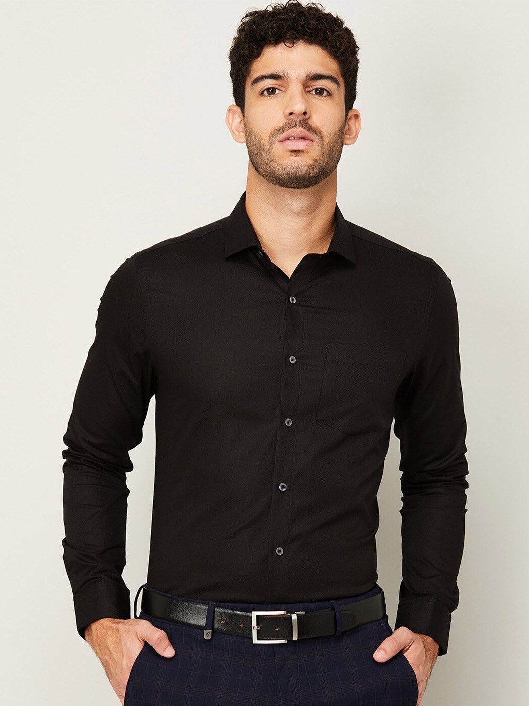 

CODE by Lifestyle Men Black Casual Shirt