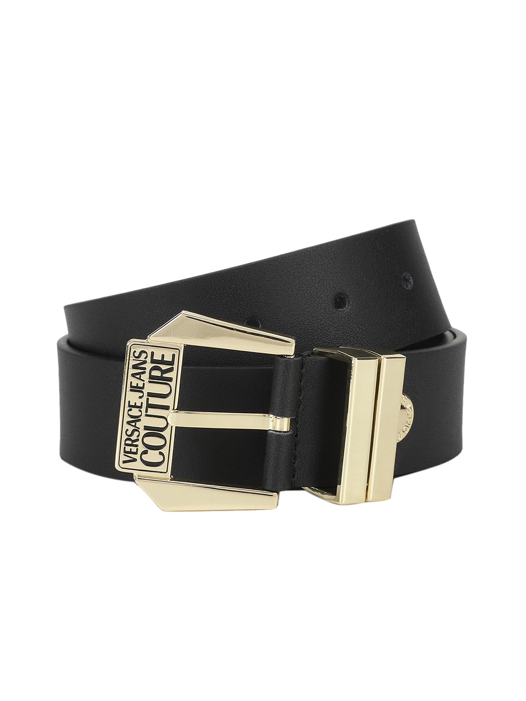 

Versace Jeans Couture Women Black Leather Belt
