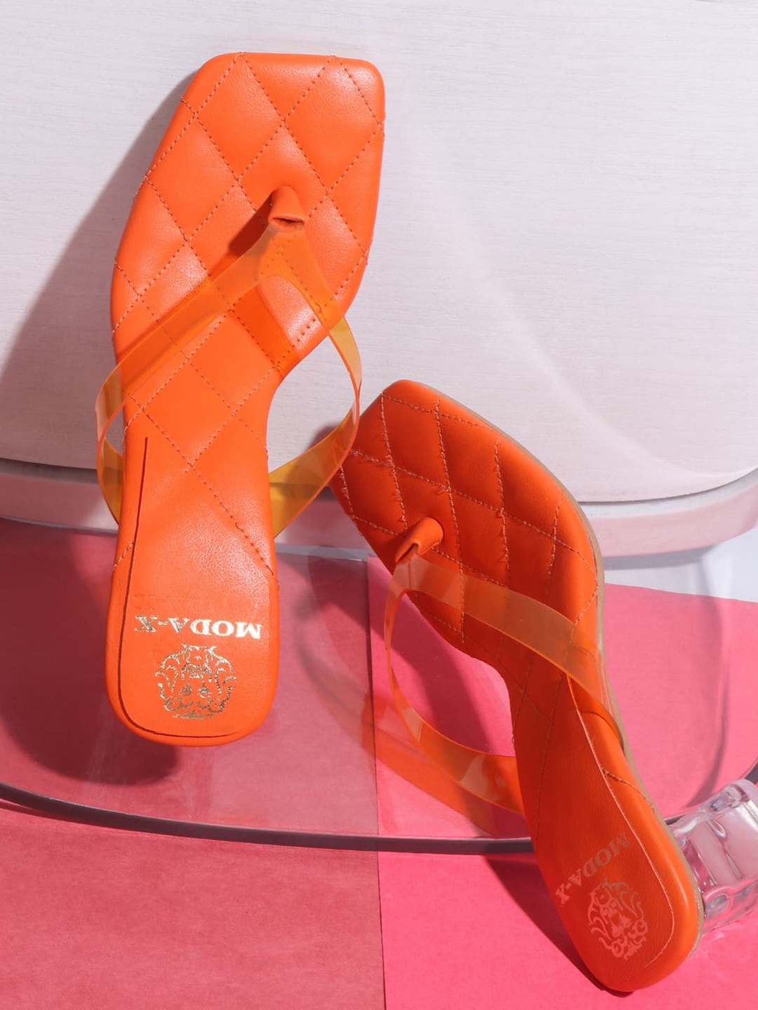 

MODA-X Orange Block Sandals