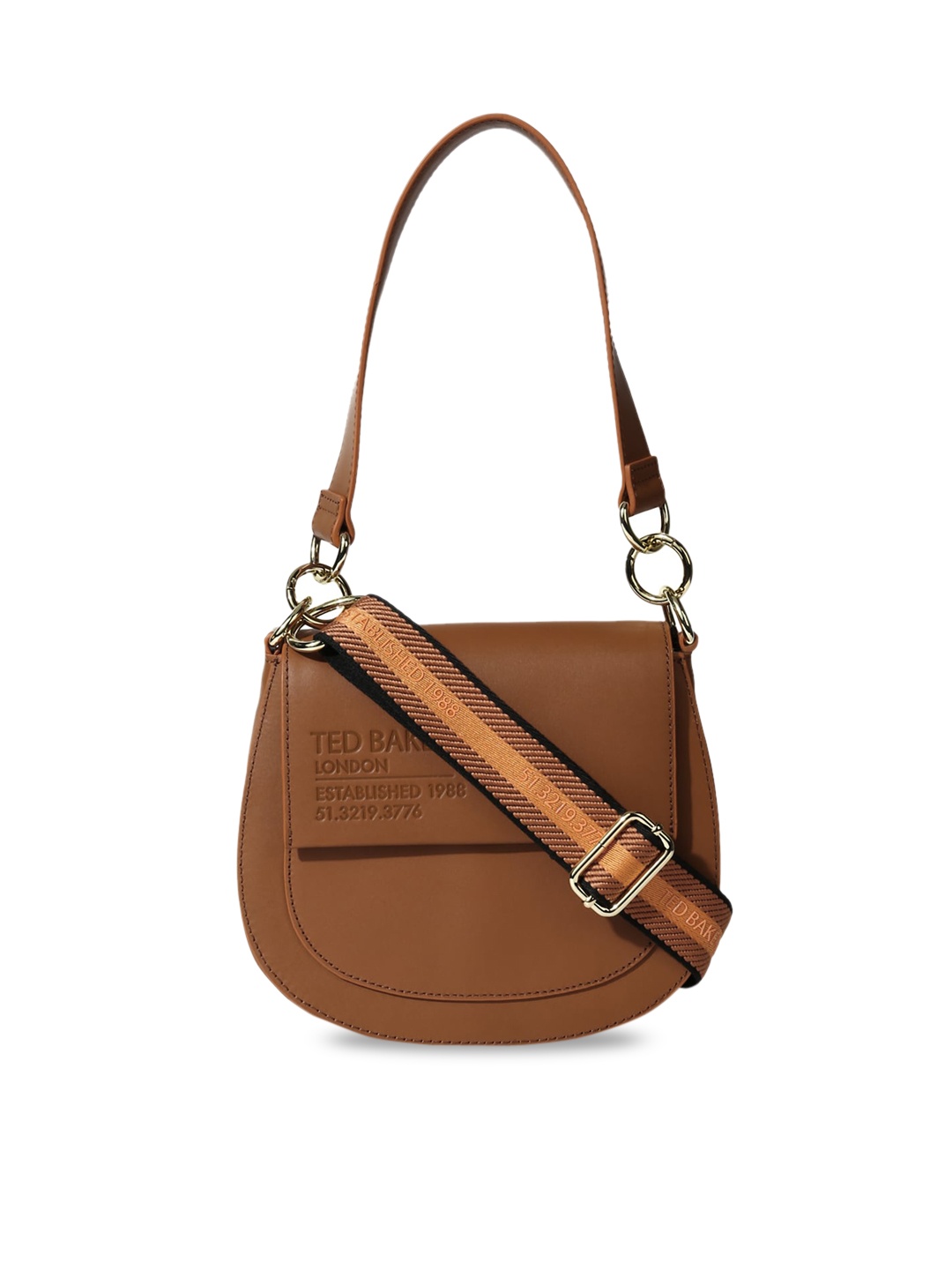 

Ted Baker Women Brown Leather Crossbody Bag