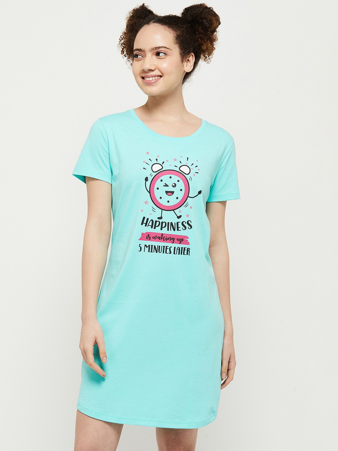 

max Blue Printed Nightdress